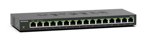 GS316 No administrado L2 Gigabit Ethernet (10/100/1000) Negro