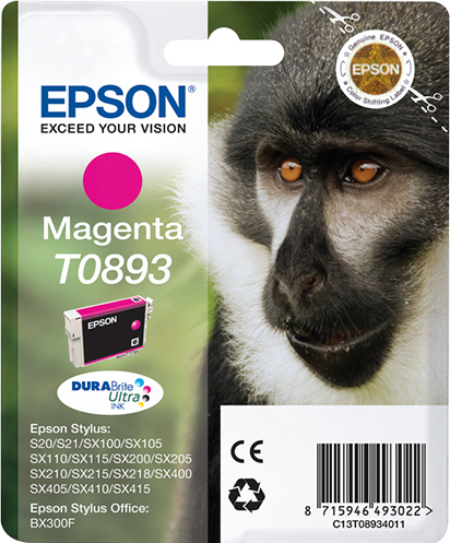 Monkey Cartucho T0893 magenta