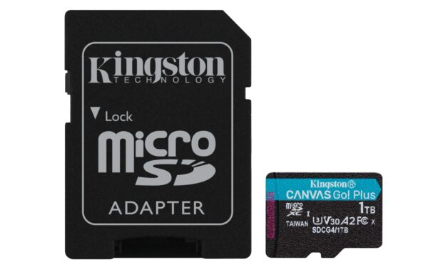 Tarjeta microSDXC Canvas Go Plus Gen4 de 1 TB, 200 MB/s, A2 U3 V30 y adaptador