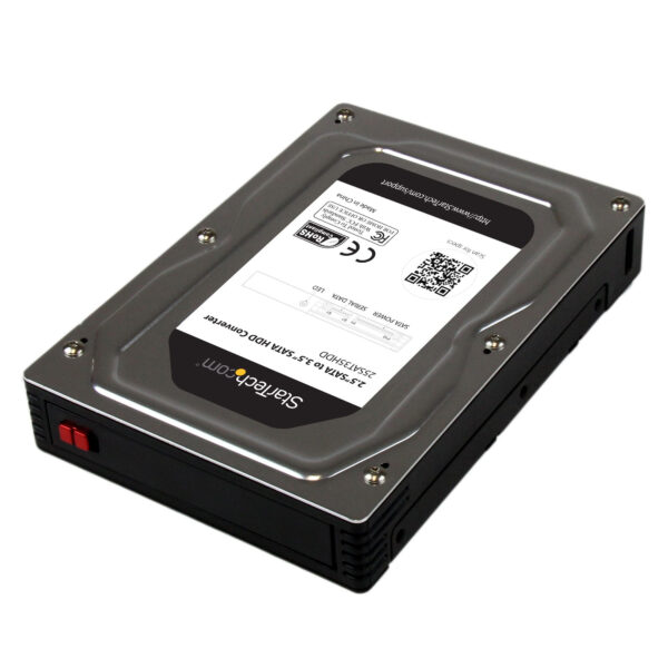 Adaptador Caja para Discos Duros o SSD de 2,5" a 3,5" SATA - Convertidor para Disco Duro Externo para Unidades de hasta 12,5mm de Altura