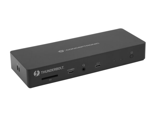 DONN30B base para portátil y replicador de puertos Alámbrico Thunderbolt 4 Negro
