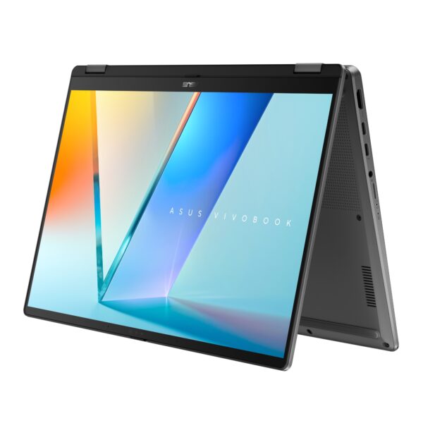 Vivobook 14 Flip OLED TP3407SA-QL064W Copilot+ PC - Ordenador Portátil 14" WUXGA (Intel Core Ultra 7 258V, 32GB RAM, 1TB SSD, Arc Graphics 140V, Windows 11 Home) Gris - Teclado QWERTY español