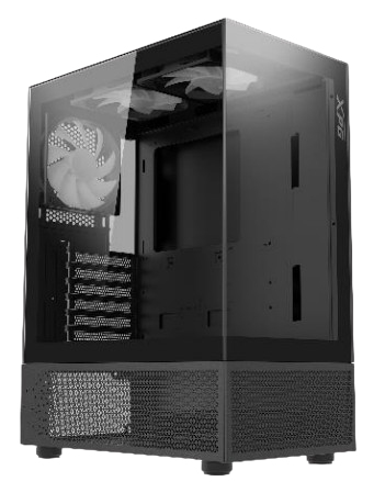 INVADER X MINI KOMPAKTES MID-TOWER-CASE Negro