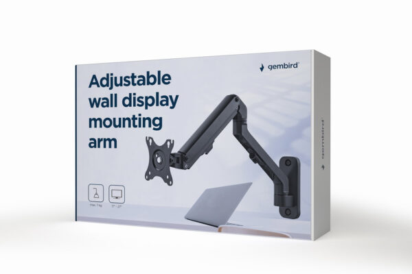 MA-WA1-02 soporte para monitor 68,6 cm (27") Pared Negro