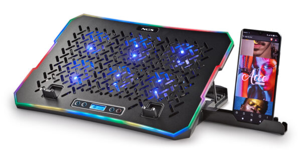 HERO STAND almohadilla fría 39,6 cm (15.6") 2400 RPM Negro