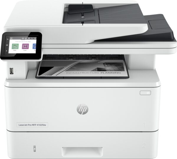 LaserJet Pro 4102fdw Inalámbrico Multifunction Blanco y negro Impresora, Fotocopiadora, escáner Dúplex