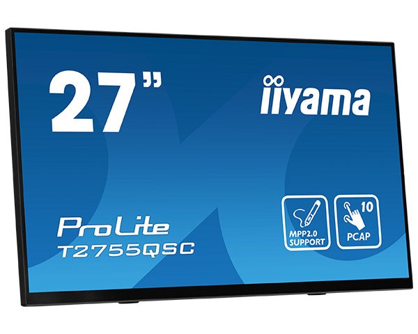 ProLite T2755QSC-B1 pantalla para PC 68,6 cm (27") 2560 x 1440 Pixeles Quad HD LCD Pantalla táctil Negro