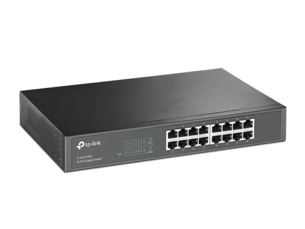 TL-SG1016D No administrado Gigabit Ethernet (10/100/1000) Negro
