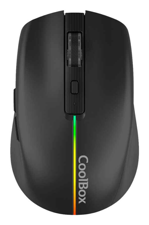 GAMING RATON W01 NEGRO INALAMBRICO RECARGABLE 1600DPI SILENTCLICK
