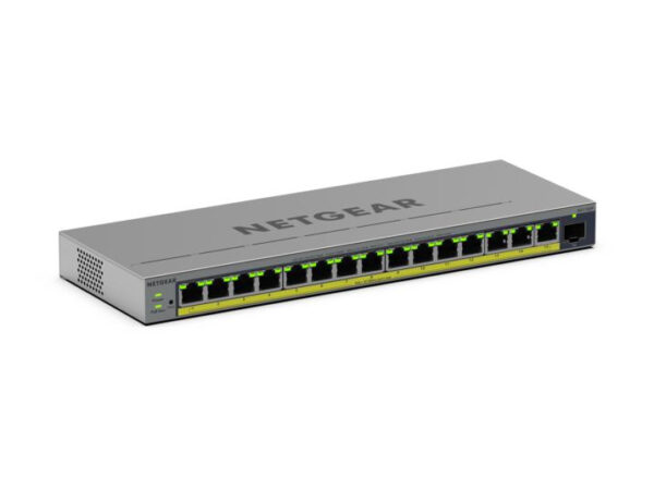 GS116EP Gestionado L2/L3 Gigabit Ethernet (10/100/1000) Energía sobre Ethernet (PoE) Gris
