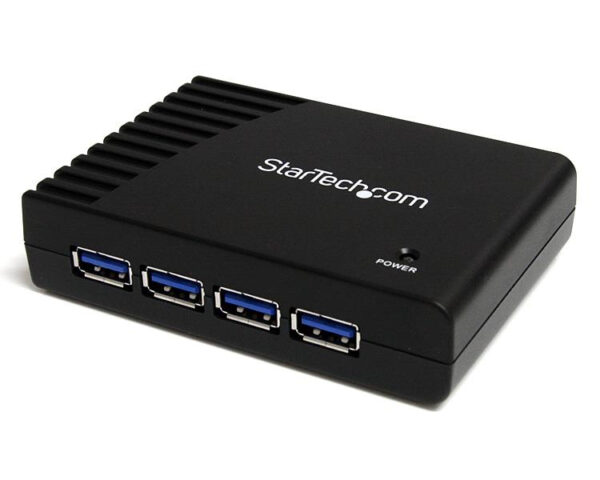 Adaptador Concentrador Hub Ladrón USB 3.0 Super Speed 4 Puertos Salidas PC Mac - Negro
