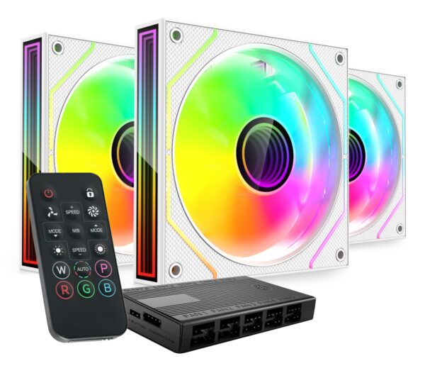 MF3DPROKITW sistema de refrigeración para ordenador Carcasa del ordenador Ventilador 12 cm Blanco