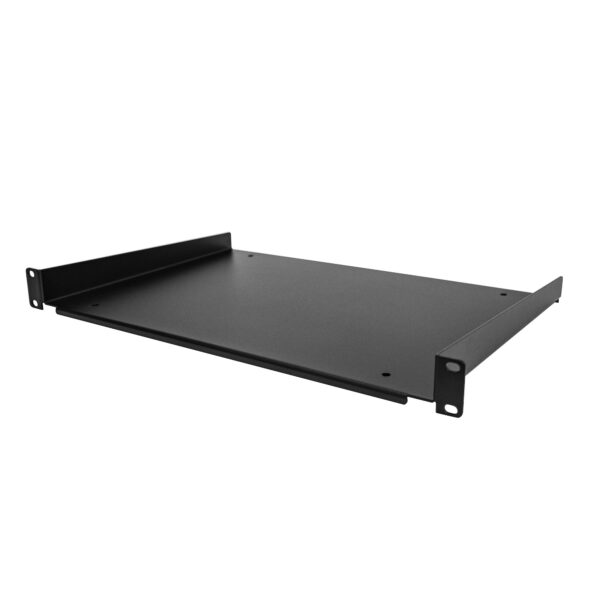 Estante 1U para Rack de Servidores - Bandeja Universal Voladiza para Montaje en Armario Rack para Equipos de Red de 19" - Capacidad de 25kg - de 12" de Profundidad