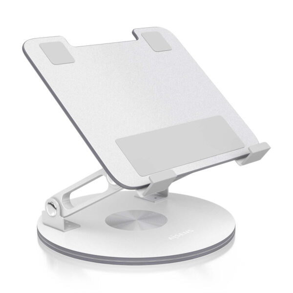 Soporte de Sobremesa Giratorio Ajustable Para Portatil / Tablet 7-13, Plata