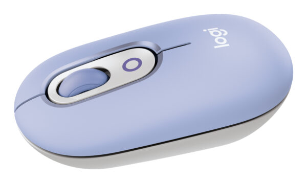 POP Mouse, ratón inalámbrico Bluetooth compacto y portátil con botones programables y clics discretos, tecnología Easy-Switch para alternar hasta 3 dispositivos, portátil, tablet, PC: Lila