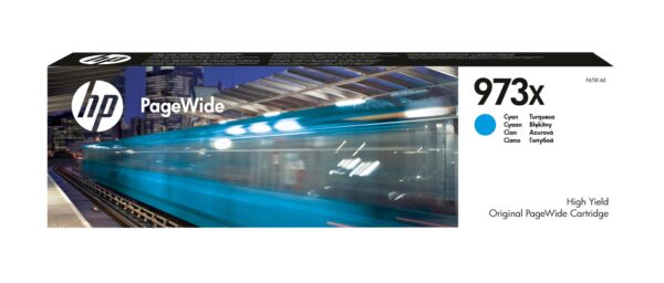 Cartucho cian original PageWide 973X de alto rendimiento