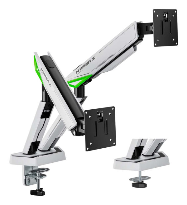 DT38TSR-345 soporte para monitor 96,5 cm (38") Escritorio Negro, Blanco