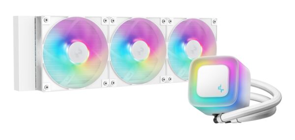 LE360 WH V2 Procesador Sistema de refrigeración líquida todo en uno 12 cm Blanco 1 pieza(s)