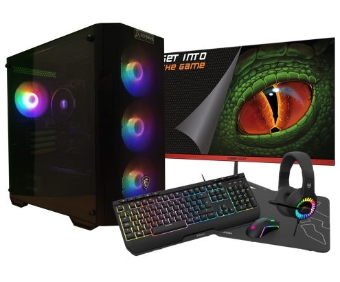 AMD Ryzen 5 4650G/16GB/2 Tb NVMe/Windows 11 Monitor 24 Teclado raton auriculares y alfombriila Ordenador GamingPC