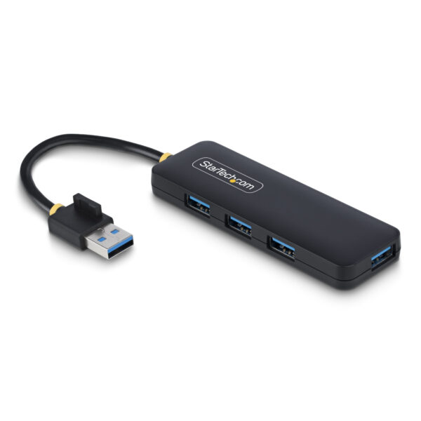 Hub USB-A de 4 Puertos - Ladrón USB de 4 Puertos - Alimentado por el Bus - USB 3.0 de 5Gbps - Hub Portátil para Viajes - Protección de Sobrecorriente