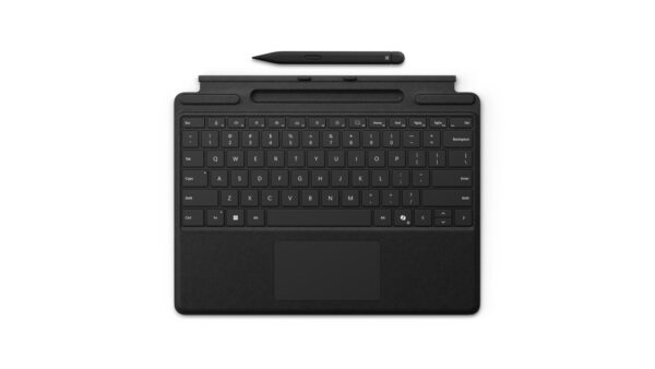 Surface Pro Keyboard with Slim Pen for Business AZERTY Francés Microsoft Cover port Negro