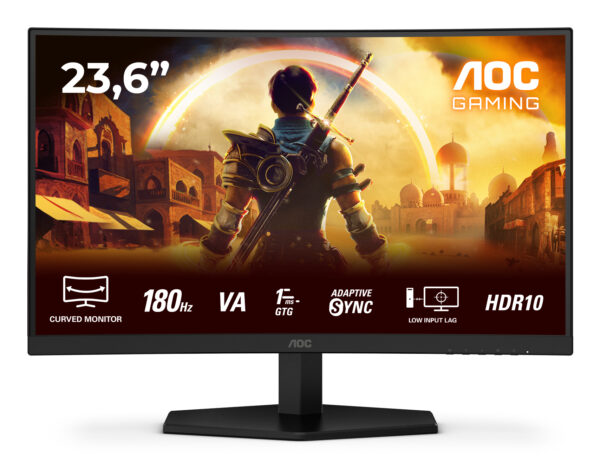 G4 C24G42E pantalla para PC 59,9 cm (23.6") 1920 x 1080 Pixeles Full HD LED Negro, Rojo