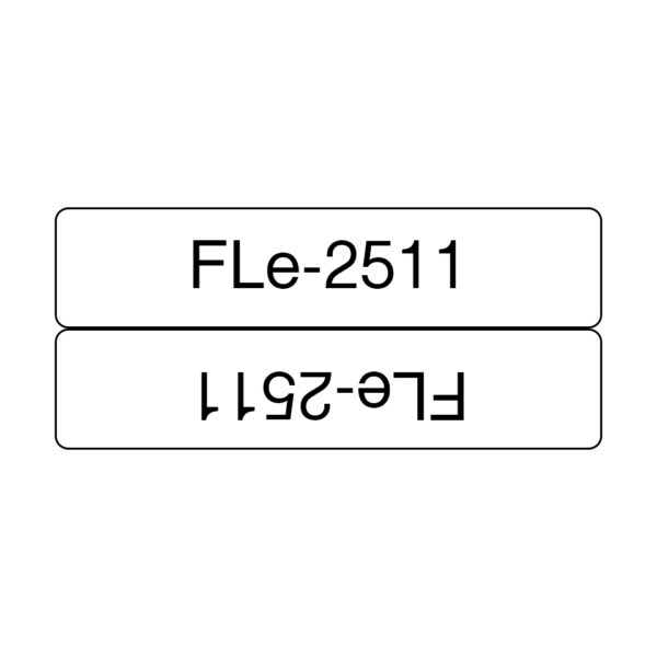 FLE2511 cinta para impresora de etiquetas Negro sobre blanco