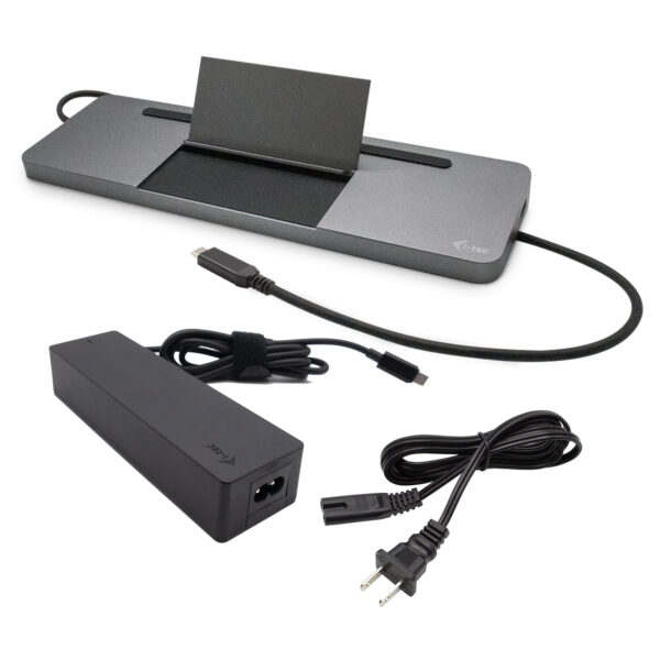 Metal SB-C Ergonomic 4K 3x Display Docking Station with Power Delivery 85 W + Universal Charger 100 W