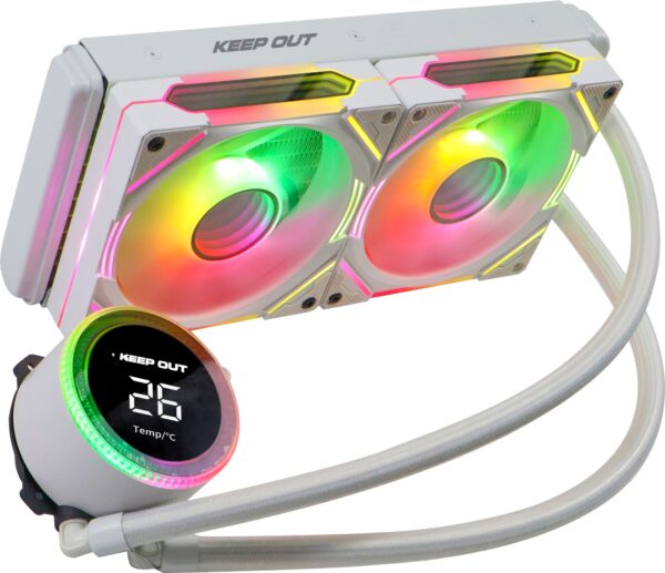 XWC-240 PRO Procesador Kit de refrigeración líquida 12 cm Blanco