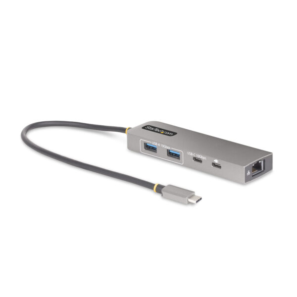 Hub USB-C de 3 Puertos con Red Ethernet de 2,5Gbps y Entrega de Alimentación PD de 100W de Paso - USB 3.2 10Gbps - Ladrón de 2 Puertos USB-A - 1 Puerto USB Tipo C