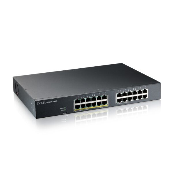 GS1915-24EP Gestionado L2 Gigabit Ethernet (10/100/1000) Energía sobre Ethernet (PoE) 1U Negro