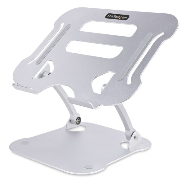 Soporte Ergonómico de Ordenador para Sobremesa - Base Soporte Ergonómico para Portátil de Altura Ajustable - Aluminio - Portátil - 10kg - Plegable - Elevador Riser
