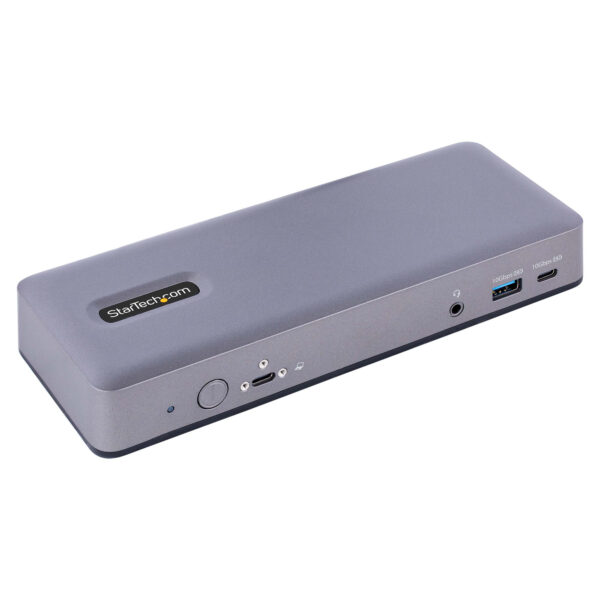 Docking Station USB-C 4K30 Triple /4K60 Doble - Modo Alt DP/DP/HDMI - Hub USB de 7 Puertos - PD 3.0 - GbE - Audio - K-Slots - Works With Chromebook - Replicador de Puertos USB Tipo C