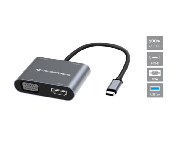 DONN16G Alámbrico USB 3.2 Gen 1 (3.1 Gen 1) Type-C Gris