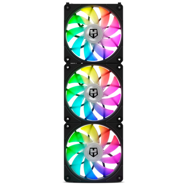 Hummer EASY LINK Carcasa del ordenador Refrigerador de aire 12 cm Negro 3 pieza(s)