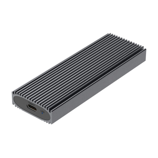 Caja Externa M.2 (NGFF) ASM2-023GR NVMe A USB3.2 Gen2, Gris