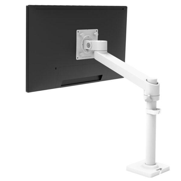NX Series NX MONITOR ARM WHITE 86,4 cm (34") Escritorio Negro, Blanco