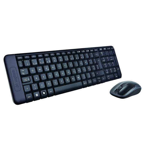 Wireless Combo MK220 teclado Ratón incluido Oficina USB Español Negro