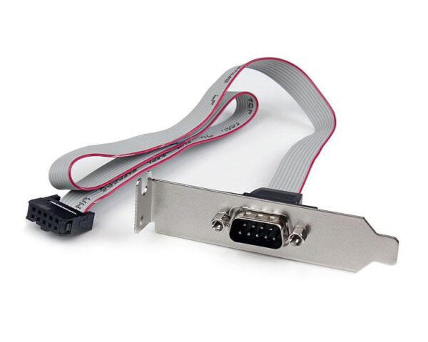 Adaptador de 0.4m Header Cabezal Bracket Serie Serial DB9 RS232 a IDC 10 Pines Placa Base Perfil Bajo