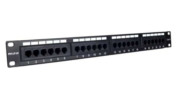 Panel de transferencia 19" 24P Cat.6 UTP RJ45 DUAL 1U - PU 2420