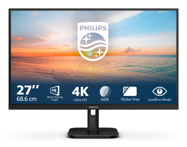 27E1N1800A/00 pantalla para PC 68,6 cm (27") 3840 x 2160 Pixeles 4K Ultra HD LED Negro