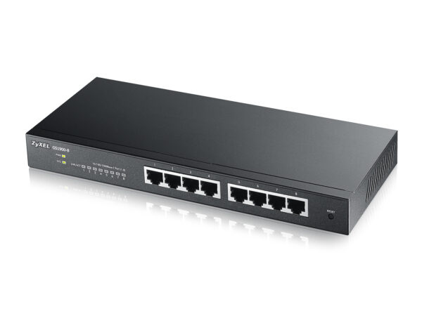 GS1900-8 Gestionado L2 Gigabit Ethernet (10/100/1000) Negro