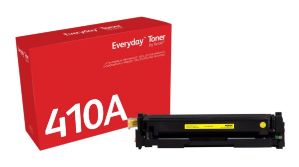 Everyday Toner EverydayAmarillo di Xerox compatibile con HP 410A (CF412A), Capacidad estándar
