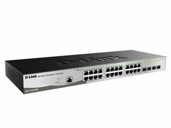 DGS-1210-28/ME/E switch Gestionado L2+ Gigabit Ethernet (10/100/1000) 1U Negro, Gris