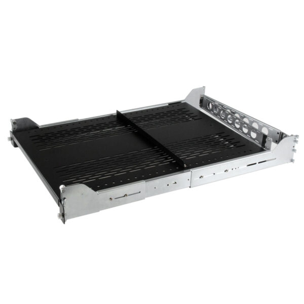 Bandeja Ventilada 2U Deslizante de 19" para Rack de Servidores con Brazo de Gestión de Cables - Profundidad ajustable de 70,3 a 80,2cm - Carga 22,7kg - Profundidad de 60cm