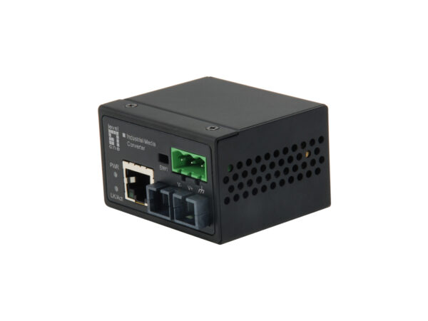 IEC-4301 convertidor de medio 100 Mbit/s Monomodo Negro