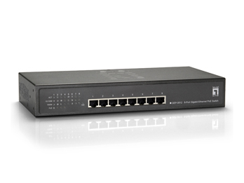 Switch Gigabit Ethernet PoE de 8 puertos, 61.6W, 802.3at PoE+, 4 Puertos PoE