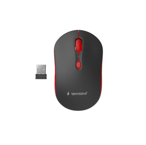 WIRELESS OPTICAL MOUSE MUSW-4B-03-R 1600DP - Maus ratón Oficina Ambidextro RF inalámbrico Óptico 1600 DPI