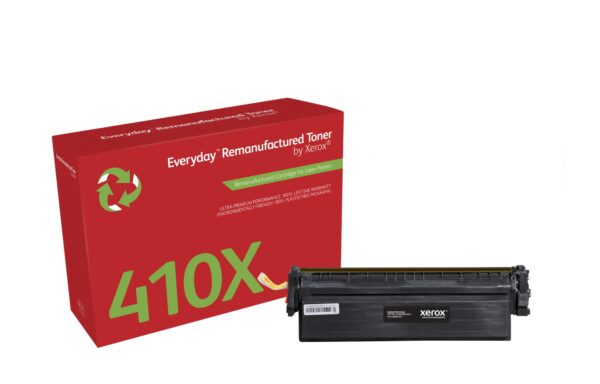 Remanufacturado Everyday Tóner Everyday Negro remanufacturado de Xerox es compatible con HP 410X (CF410X), Capacidad alta