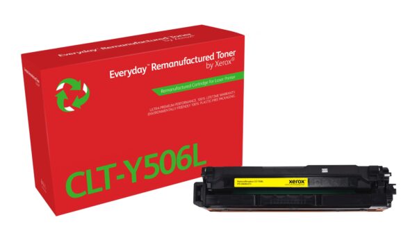 Everyday Tóner Everyday Amarillo remanufacturado de Xerox es compatible con Samsung CLT-Y506L, Capacidad alta